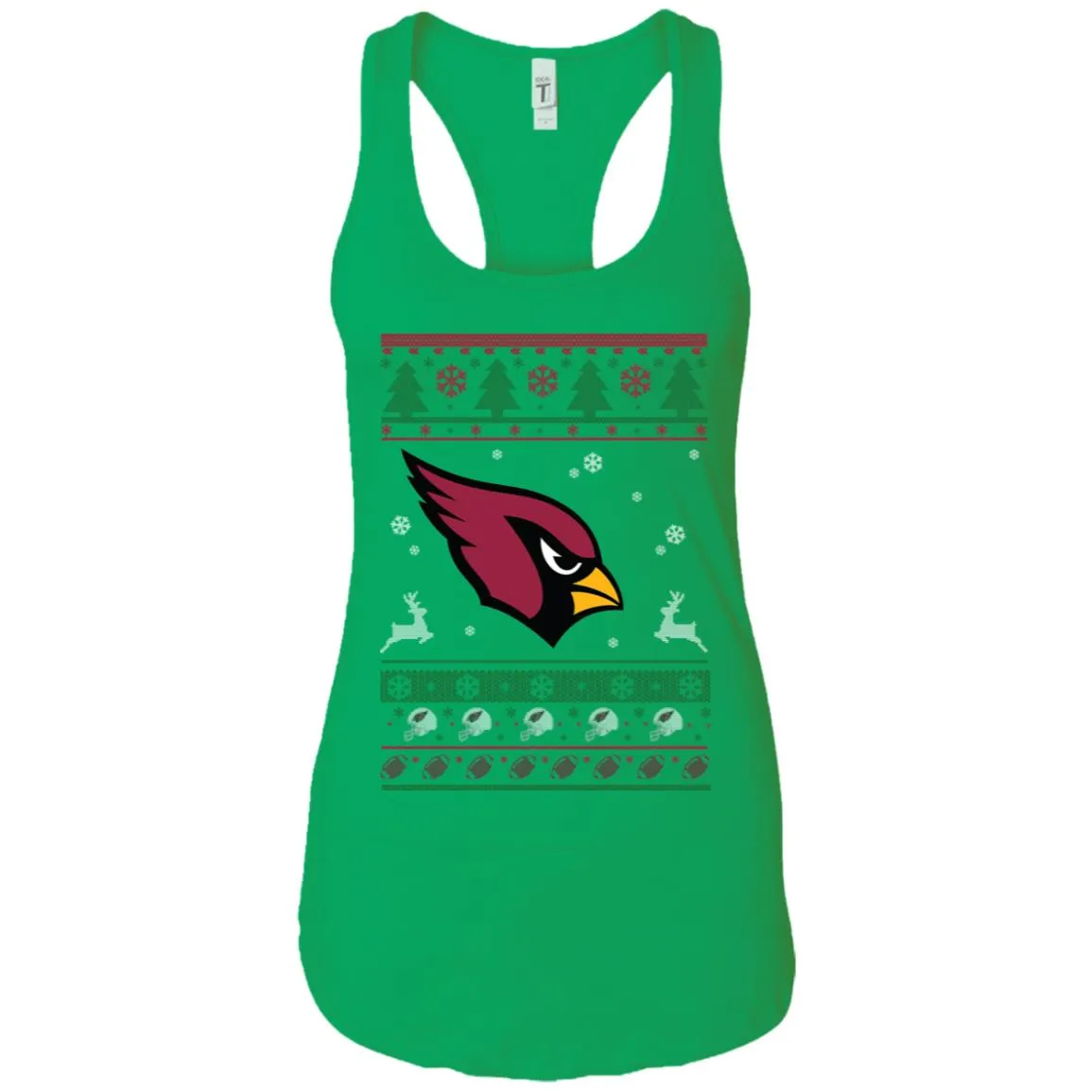 Arizona Cardinals Logo Football Teams Ugly Christmas Sweater Women Tank