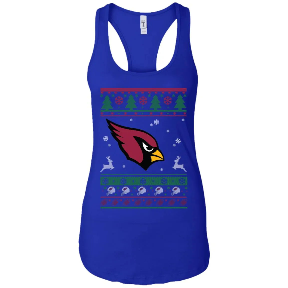 Arizona Cardinals Logo Football Teams Ugly Christmas Sweater Women Tank