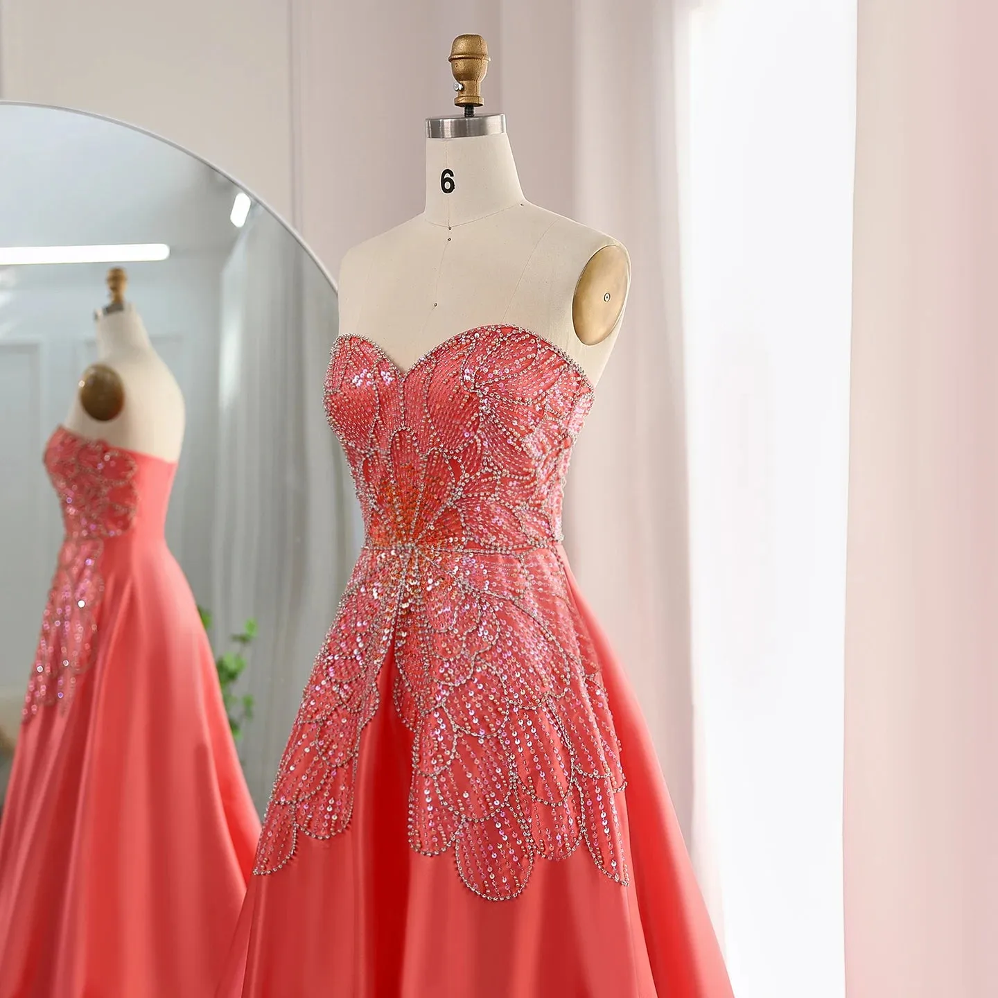 Beaded Butterfly  Evening Dress