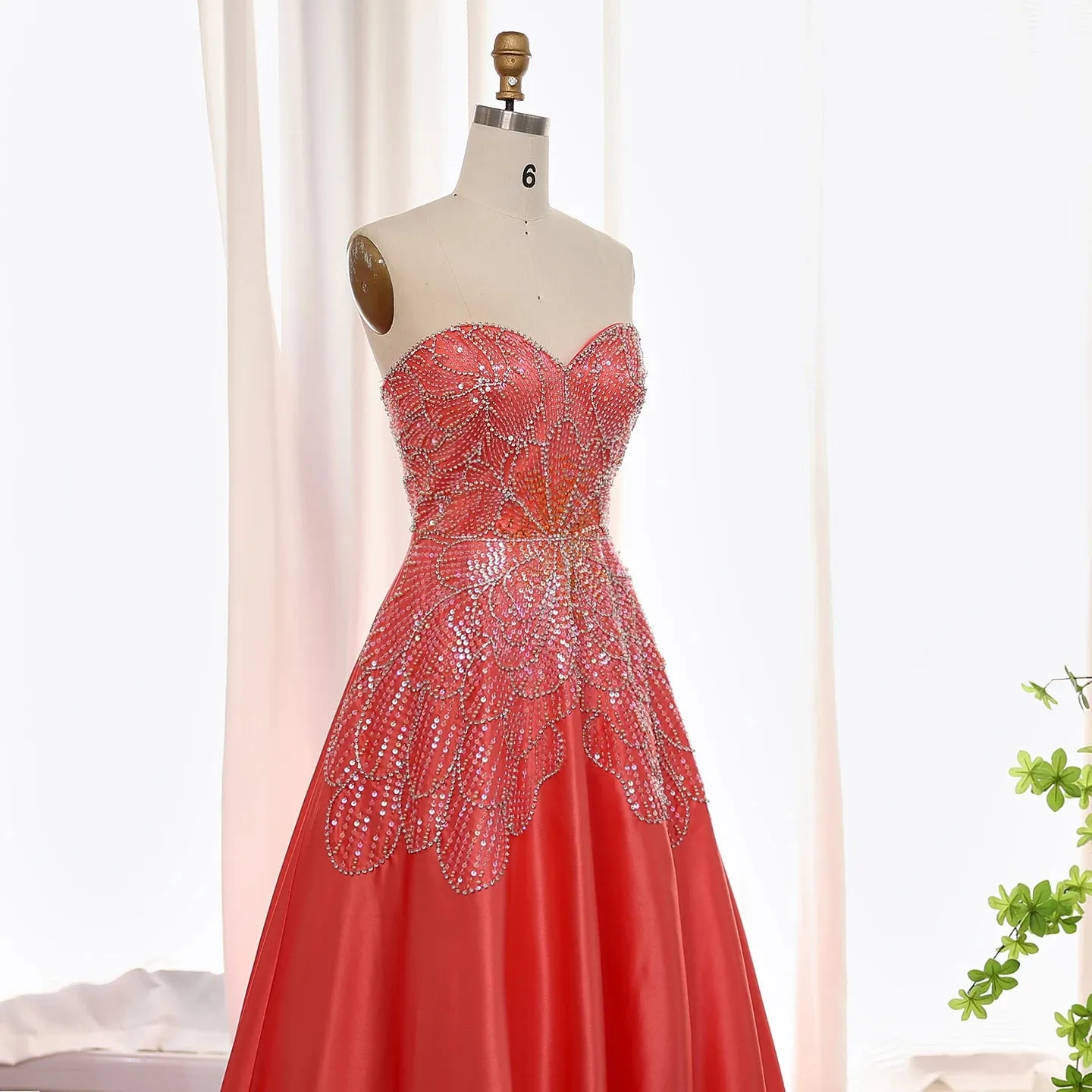 Beaded Butterfly  Evening Dress