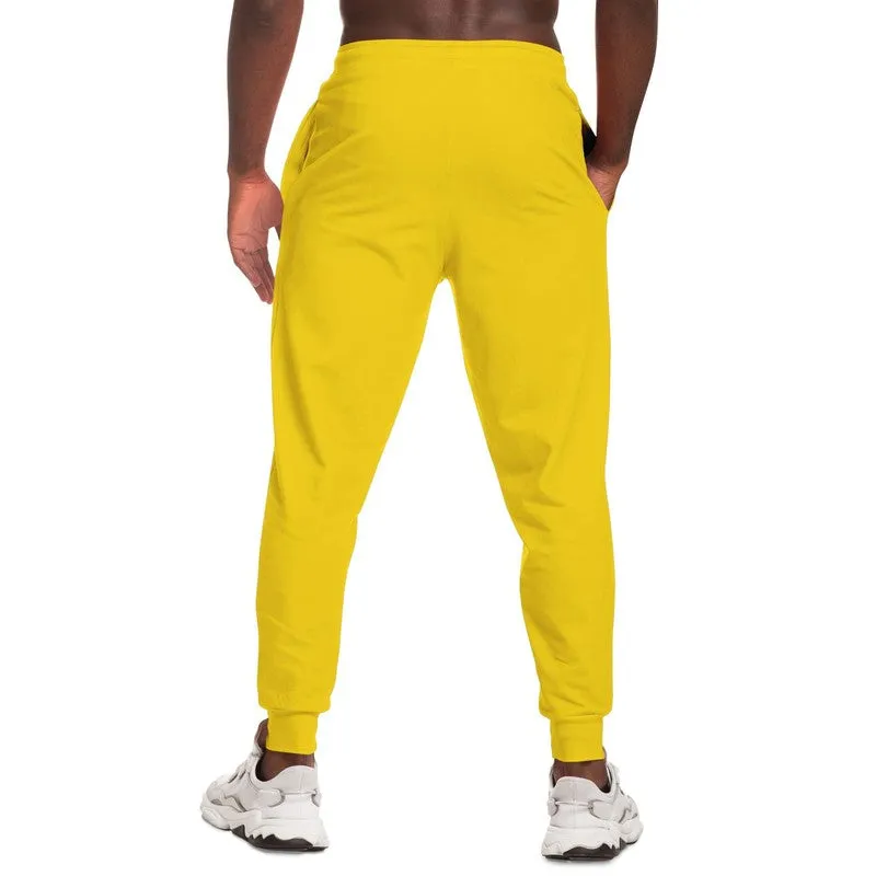 Bright Yellow Joggers | Unisex | with PLUS sizes | Bright Pure Yellow | C0M12Y100K0