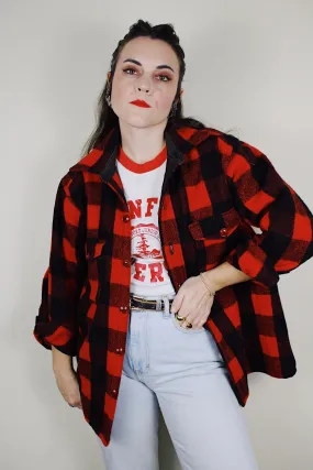 Buffalo Plaid Wool Shacket