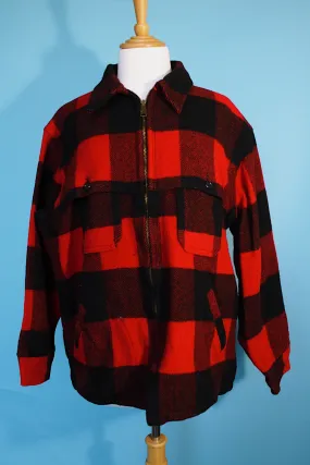 Buffalo Plaid Zip Up Shacket