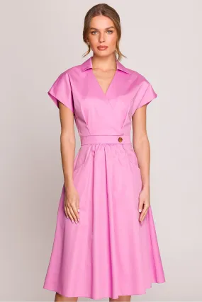 Elegant timeless cotton shirt dress