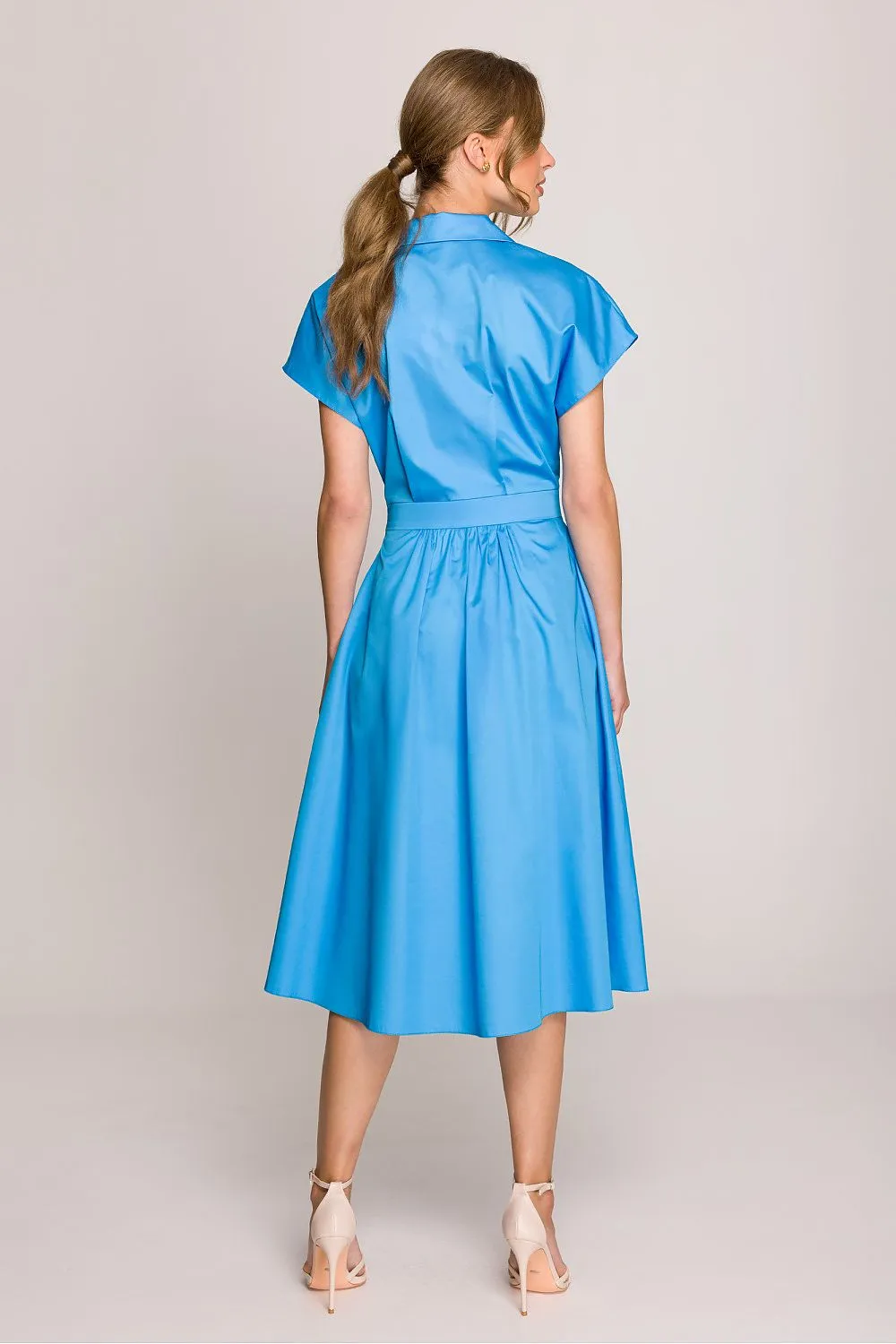 Elegant timeless cotton shirt dress