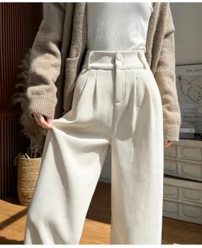 Fall Spring Black Suit Haren Pants