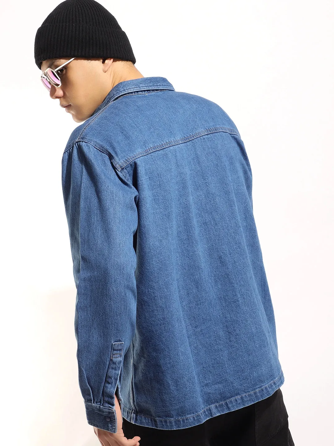 Grosvenor Garb Ocean Blue Denim Shacket