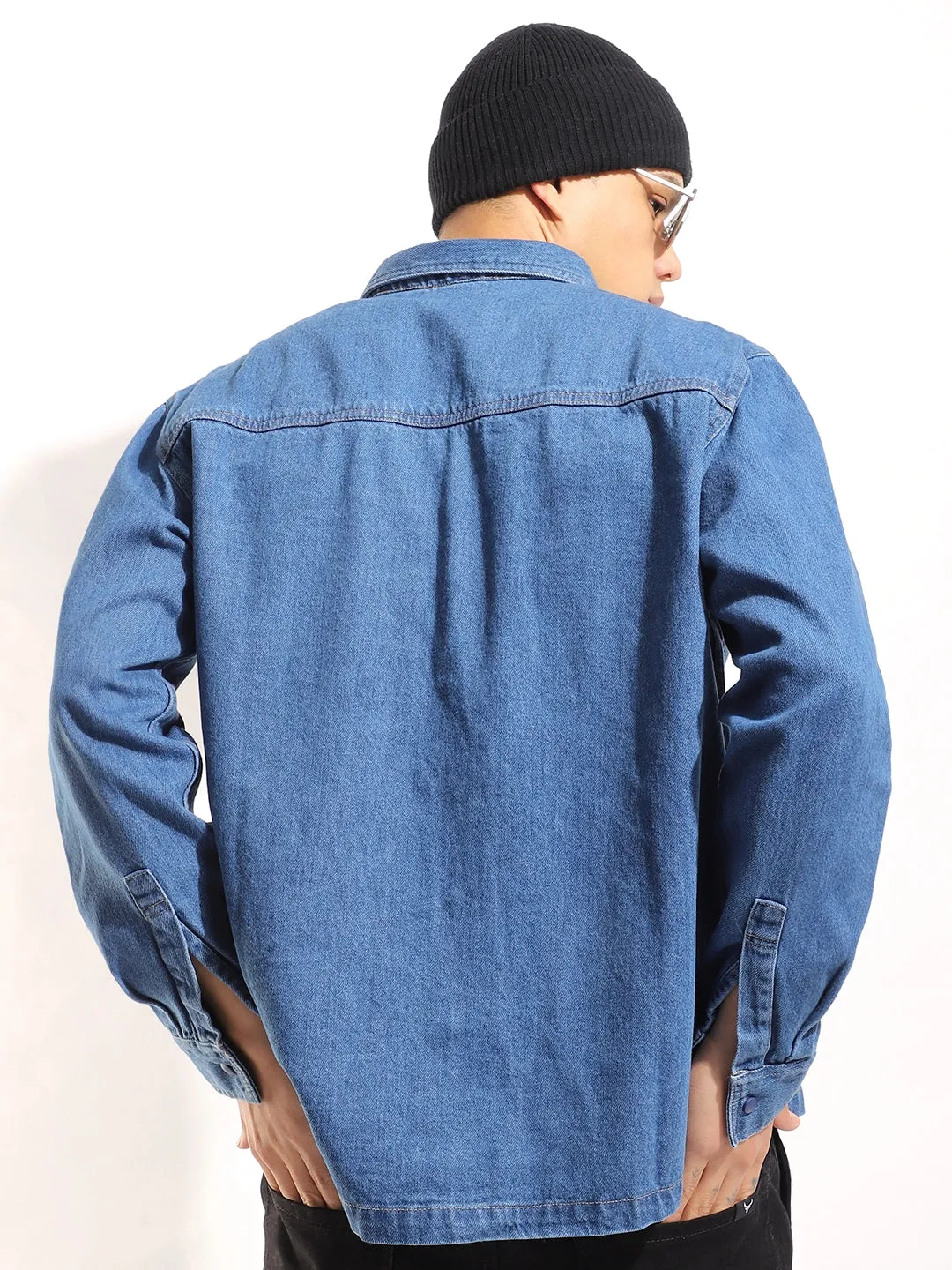Grosvenor Garb Ocean Blue Denim Shacket