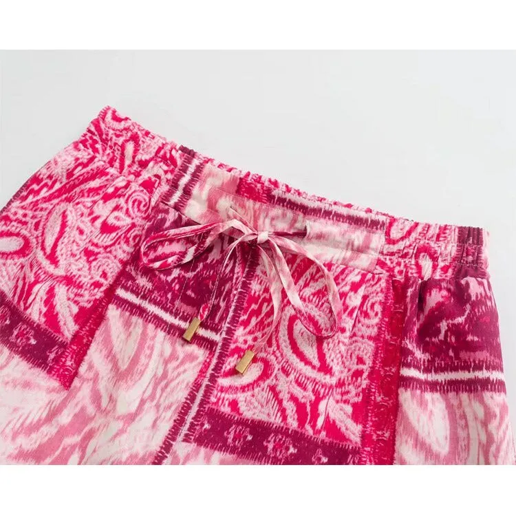 High Waist Cropped Pants