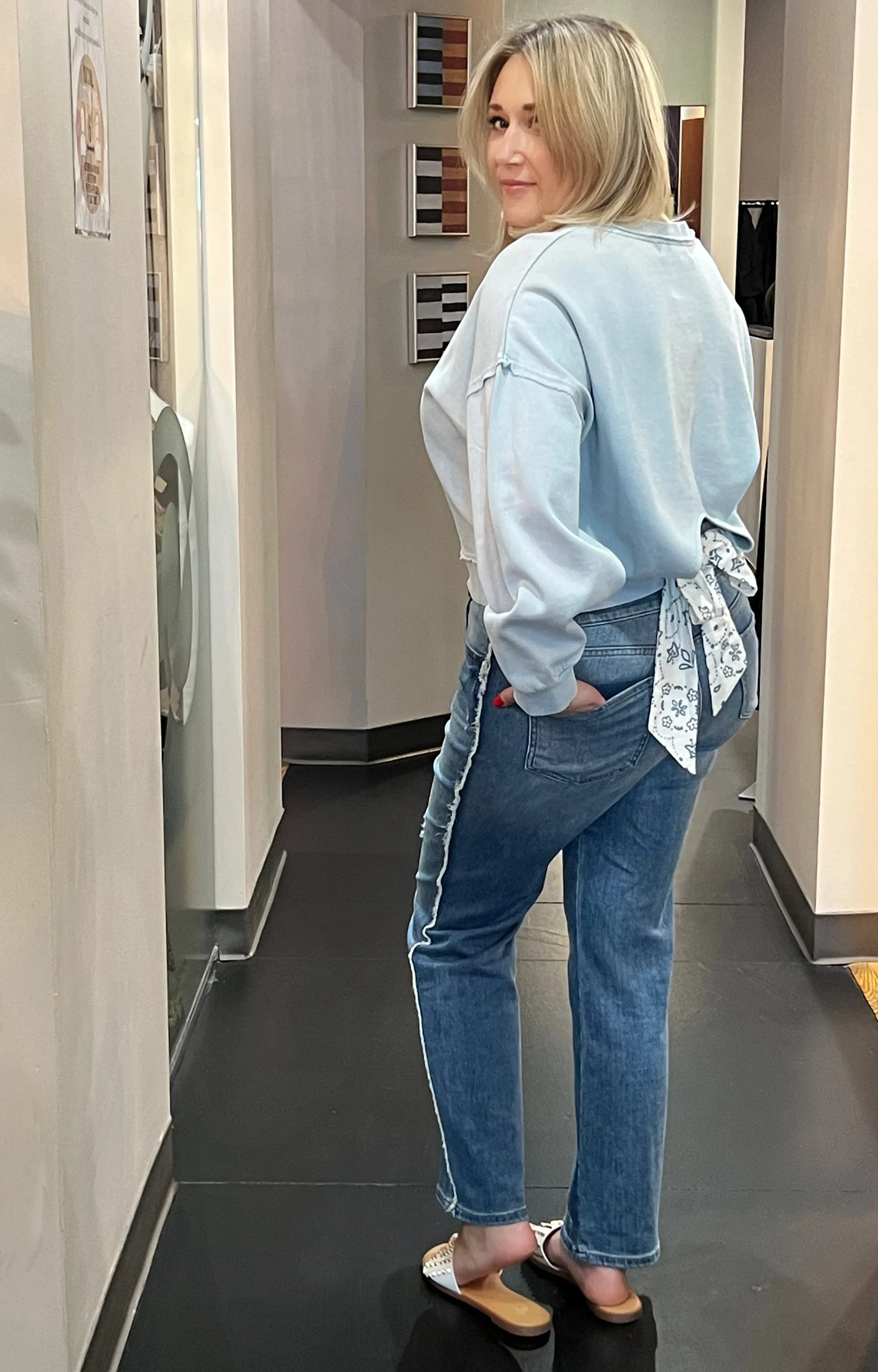 Kelsey Fray High Rise Fab Ab Jeans