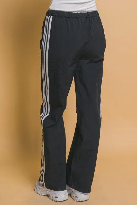 Khaki & Black Striped Joggers