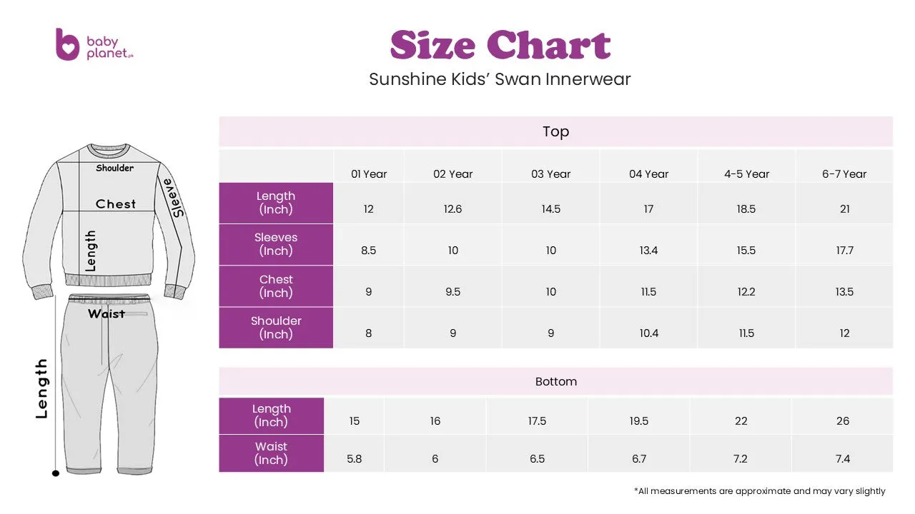 Kids Rib Innerwear Orange Sw - Sunshine