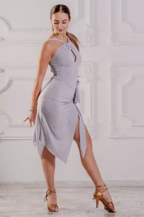 Monique Latin Dress Grey