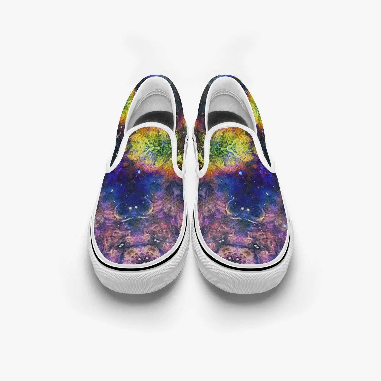 Nox Split-Style Psychedelic Slip-On Shoes