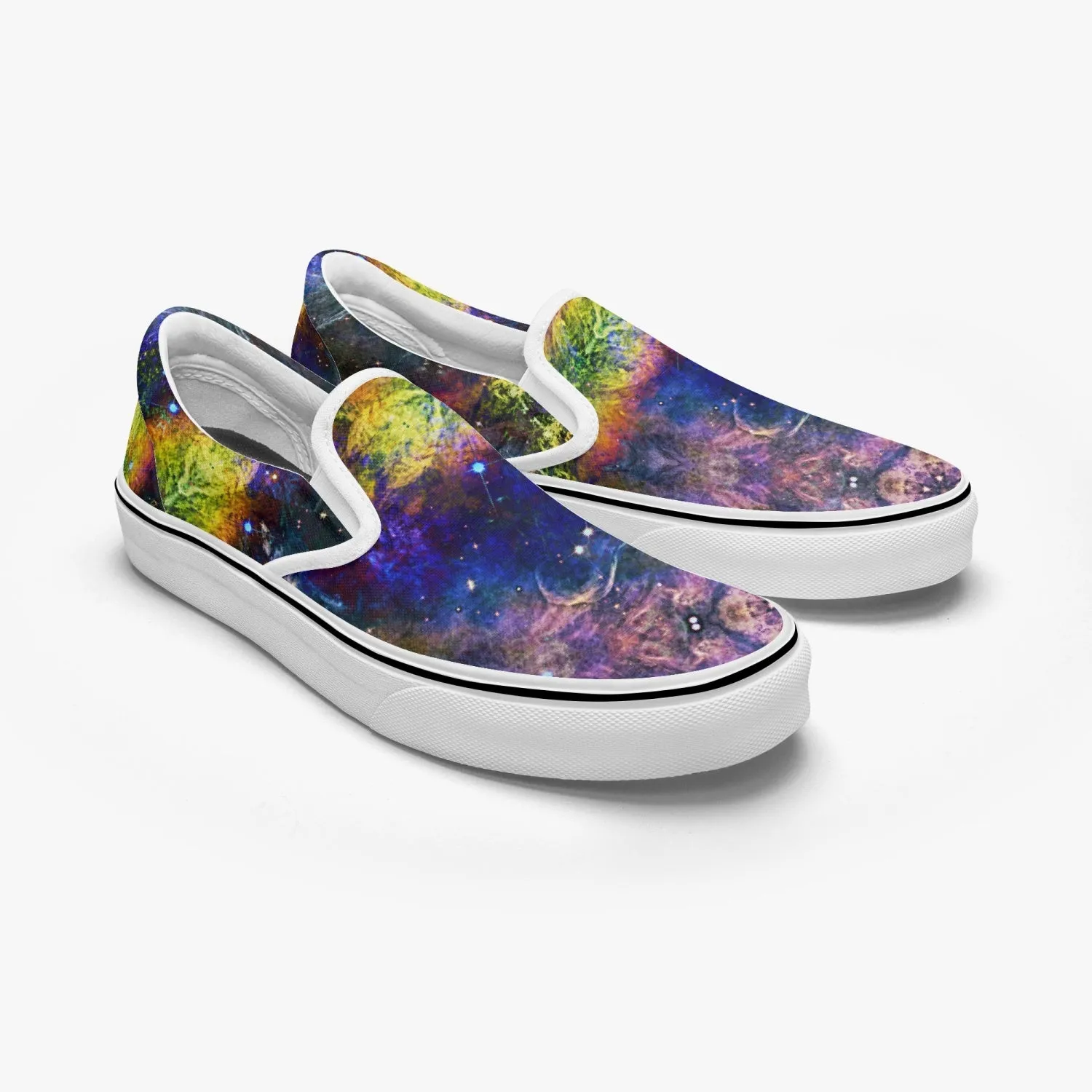 Nox Split-Style Psychedelic Slip-On Shoes