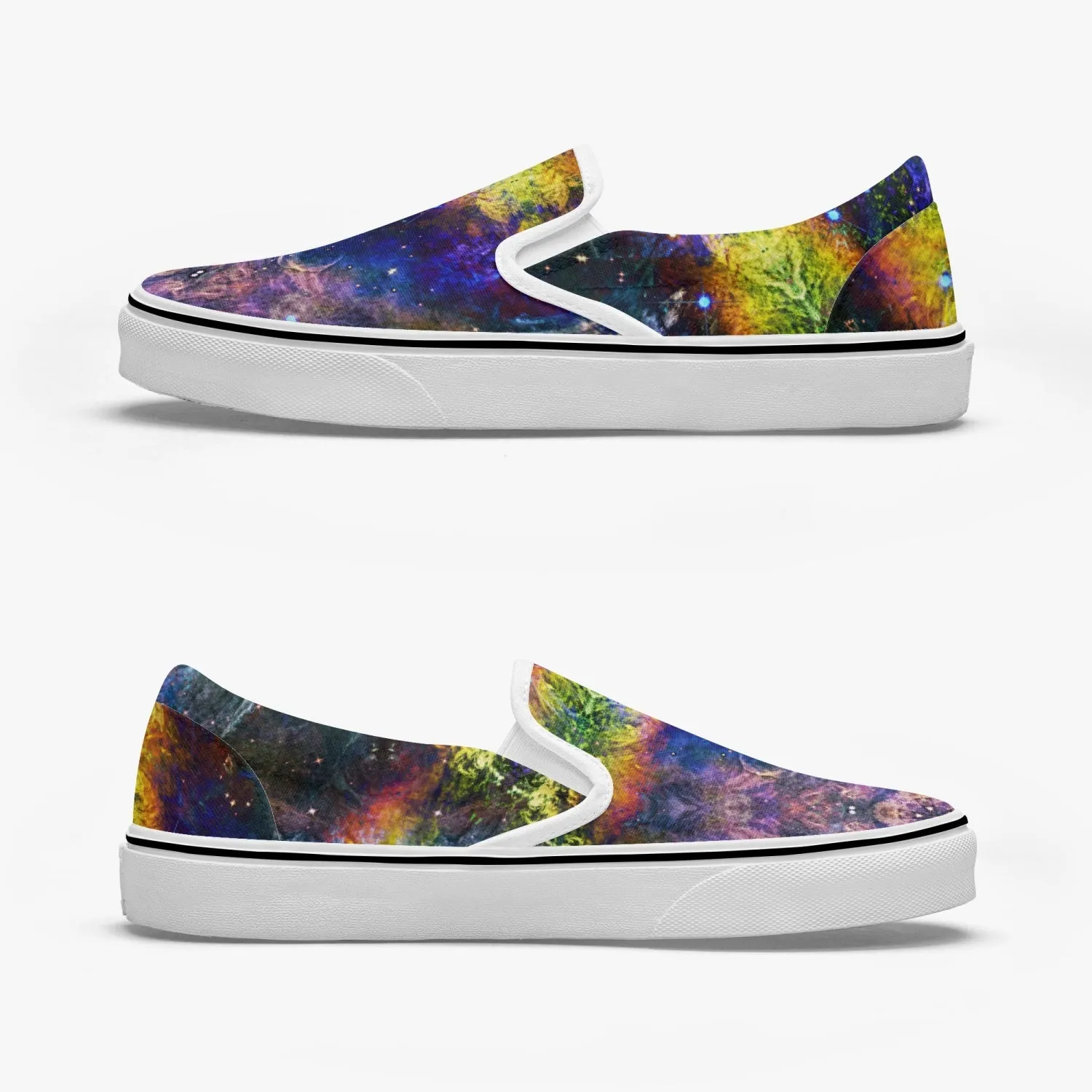 Nox Split-Style Psychedelic Slip-On Shoes