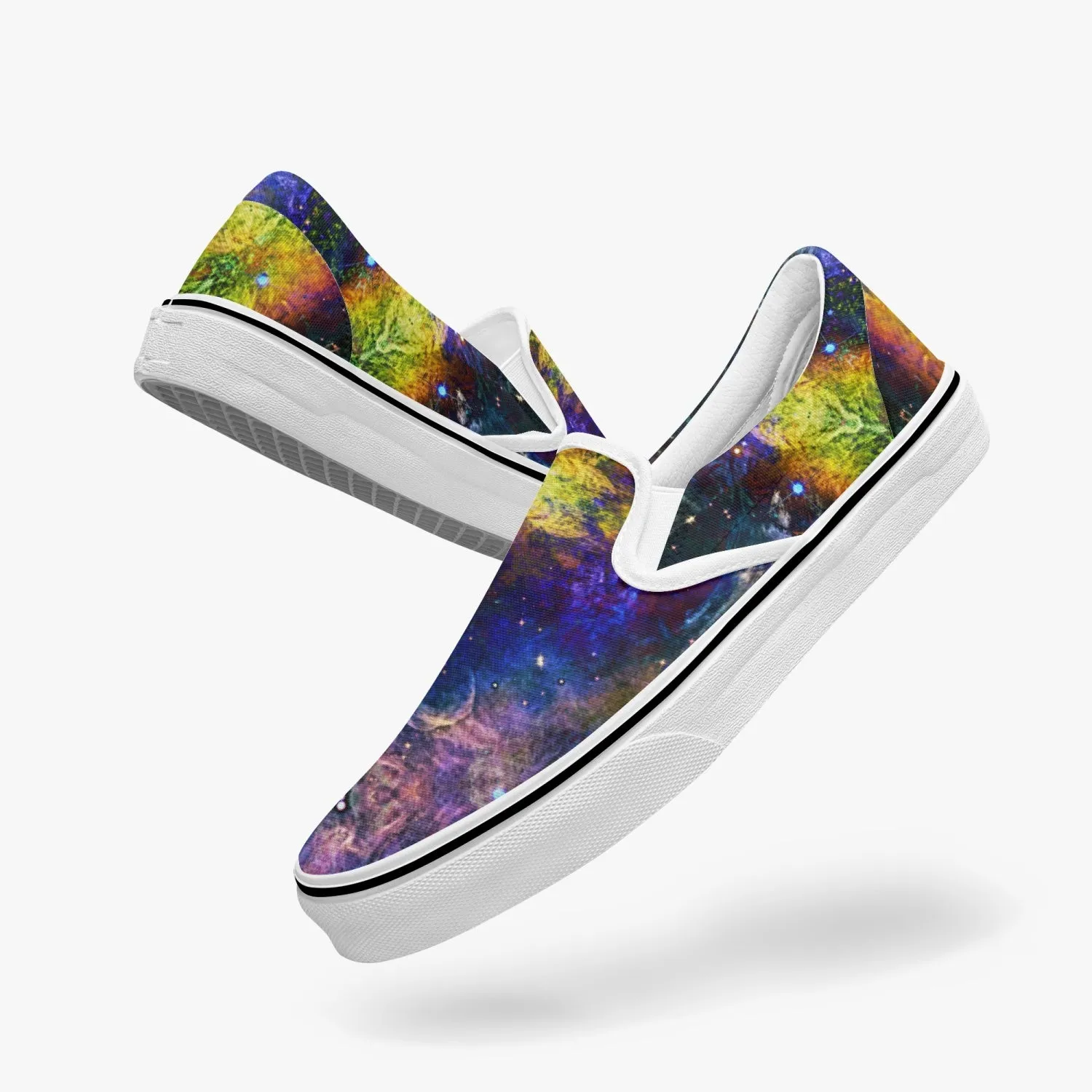 Nox Split-Style Psychedelic Slip-On Shoes