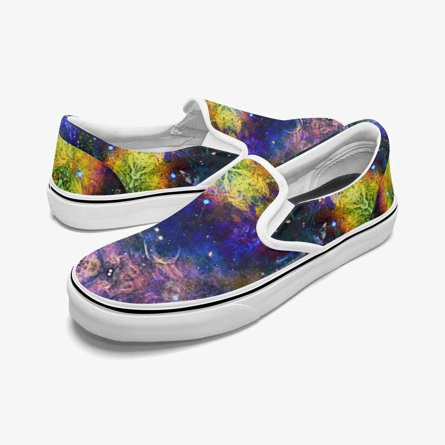 Nox Split-Style Psychedelic Slip-On Shoes