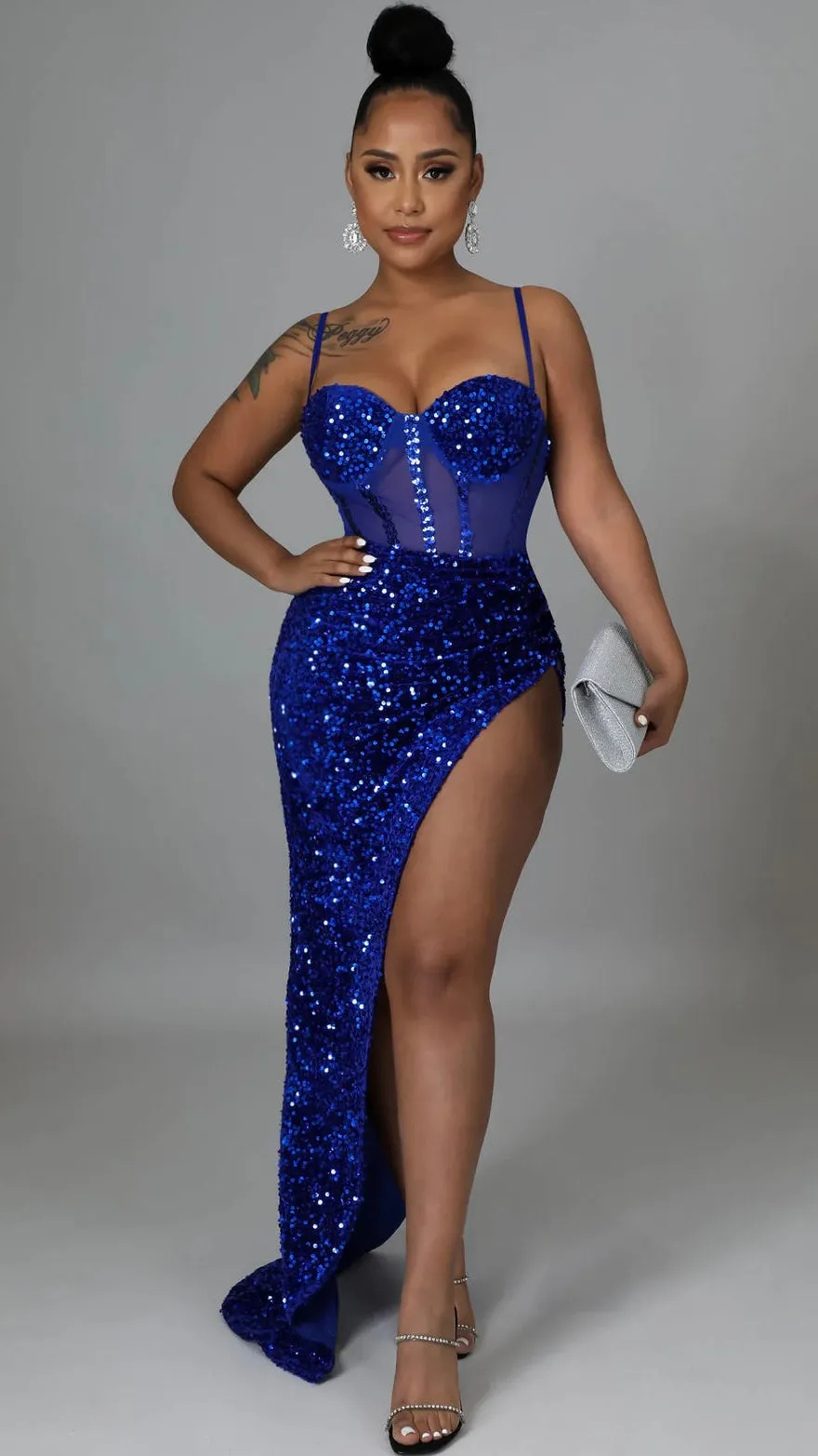On Your Mind Dress - Royal Blue