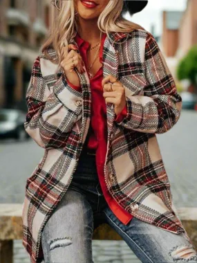 Plaid   Cozy Shacket