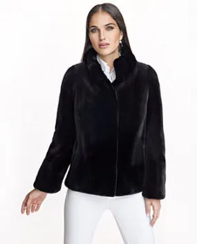 Sheared Mink Swing Jacket