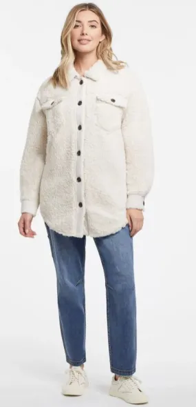 Tribal Faux Sherpa Shacket