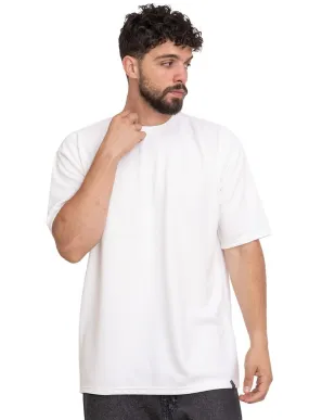 White Waffle Over Size Round T-Shirt