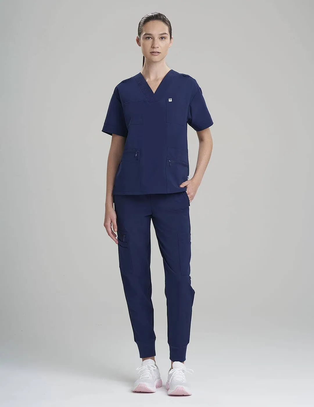 Womens Jogger Scrub Pants - Navy